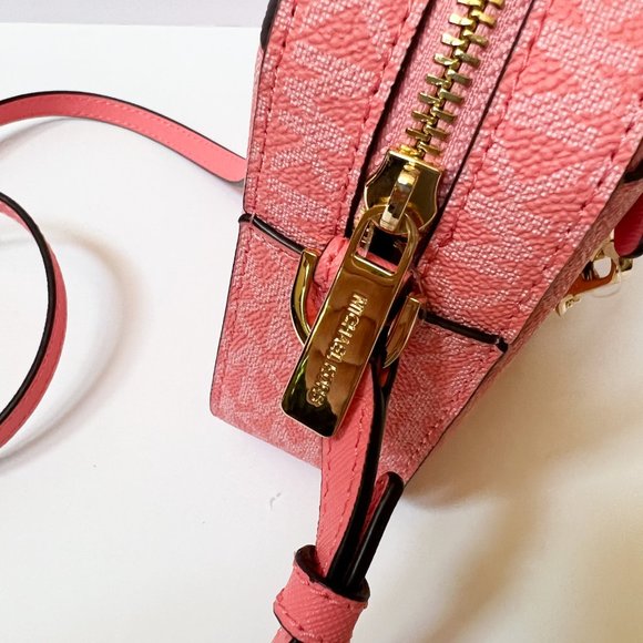 Michael Kors Jet Set Item East West Chain Shoulder Crossbody Bag MK Grapefruit - Picture 8 of 10